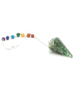 Pendul Orgonit Chakra cu Aventurin Verde – prosperitate și echilibru emoțional