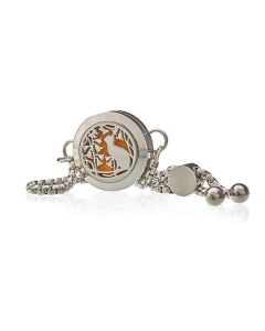 Bratara aromaterapie Cat and Flowers, 20mm - Ancient Wisdom