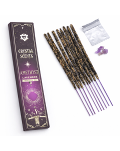 Betisoare Parfumate cu Cristal de Ametist si Lavanda | Ritual de Relaxare si Claritate