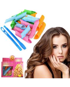 Bigudiuri Spiralate Magic Leverag pentru Bucle Maxi – Set 18 bucati cu carlig aplicare