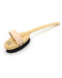 Perie de Masaj cu Maner Detașabil și Efect de Ionizare - Fibre de Bronz și Păr de Cal