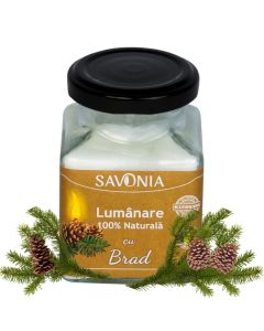 Brad - Lumanare 100% Naturala 200 g, Savonia