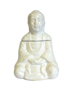 Vas Aromaterapie Meditating Buddha, alb