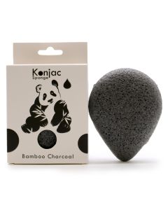 Burete Japonez Konjac cu Carbune de Bambus – Formă Lacrimă - Antibacterian