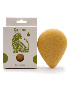 Burete Japonez Konjac cu Turmeric - Forma Lacrimă - Combaterea Ridurilor