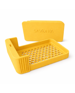 Sapuniera Savonia pentru Voiaj Realizata la Imprimanta 3D – Nomad, Galben, 10.5 × 6.5 × 4 cm