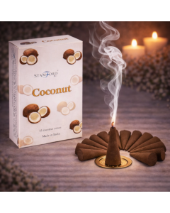 Cutie Parfumate – Cocos – Set 15 Conuri cu Suport