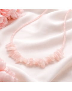 Colier Cuart Roz – Iubire, Calm si Echilibru