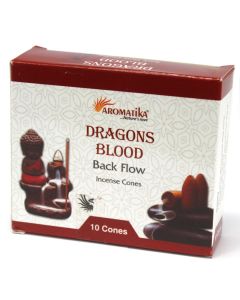 Conuri Parfumate Aromatice „Fum Curgător” - Sânge de Dragon, 10 bucati