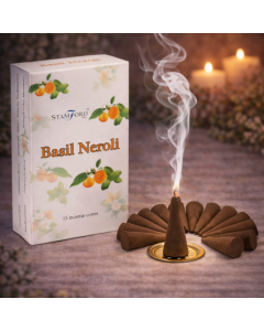 Conuri Parfumate – Busuioc si Neroli | Set 15 Conuri cu Suport