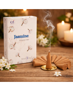 Conuri Parfumate Iasomie – Set 15 Conuri cu Suport
