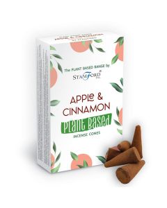 Conuri Parfumate Premium cu Plante - Măr și Scorțișoară, 15 buc