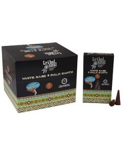 Conuri Parfumate Tribale - Palo Santo și Salvie Albă, 10 bucăți