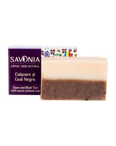 Sapun Natural Cuisoare si Ceai Negru Savonia