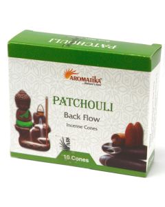Conuri Parfumate Aromatice „Fum Curgător” - Patchouli, 10 bucati