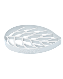 Sapuniera Savonia Realizata la Imprimanta 3D - Frunza Alba, 13 x 9 cm