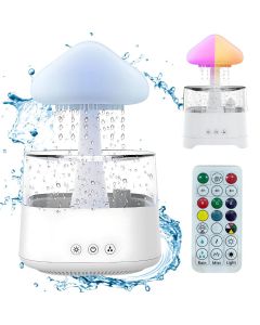 Difuzor Aromaterapie și Umidificator cu Lumină LED RGB și Telecomandă – 450 ml