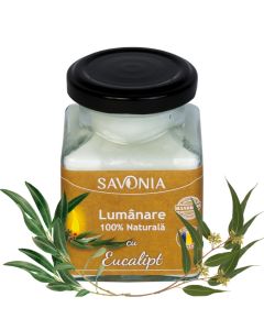 Eucalipt - Lumanare 100% Naturala 200 g, Savonia
