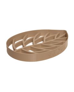 Sapuniera Savonia Realizata la Imprimanta 3D - Frunza Bej, 13 x 9 cm