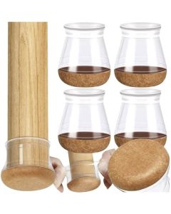 Huse Protectoare pentru Picioarele Scaunelor (13-23 mm diametru) cu Filturi de Lână Groasă – Set de 4
