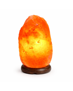 Lampa de Sare Himalaya 2,5 kg cu Suport de Lemn