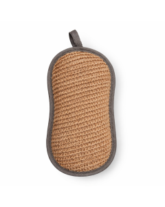 Pad exfoliant din iuta naturala pentru dus, forma ergonomica, 10 x 20 cm