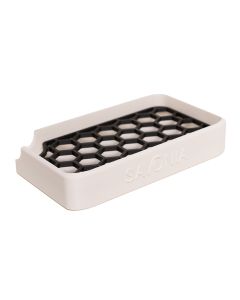 Sapuniera Savonia Realizata la Imprimanta 3D - Matca Alb, 12 x 7 cm