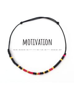 Bratara,cod Morse, cu mesajul Motivation, Handmade