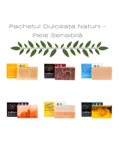 Pachetul 6 Săpunuri Naturale Savonia - Dulceața Naturii - Piele Sensibilă