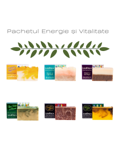 Pachet 6 Sapunuri Naturale Savonia - Energie și Vitalitate