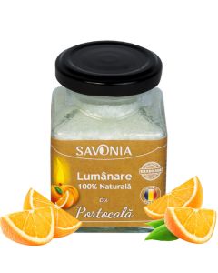 Portocala - Lumanare 100% Naturala 200 g, Savonia