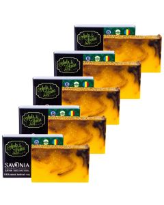 Set 5 buc - Sampon Solid Natural Amla si Henna, Savonia