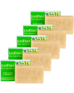 Set 5 buc - Sapun Natural Castravete si Vitamina C, Savonia