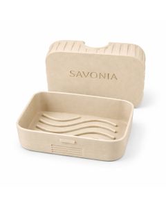 Sapuniera Savonia pentru Voiaj Realizata la Imprimanta 3D – Escapada, Bej Mat, 11.5 × 8 × 4 cm