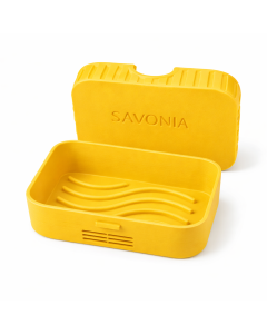 Sapuniera Savonia pentru Voiaj Realizata la Imprimanta 3D – Escapada, Galben Mat, 11.5 × 8 × 4 cm
