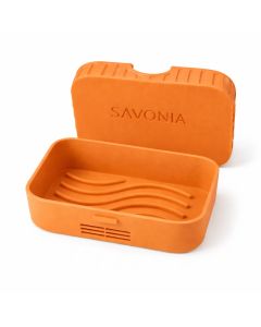 Sapuniera Savonia pentru Voiaj Realizata la Imprimanta 3D – Escapada, Portocaliu Mat, 11.5 × 8 × 4 cm
