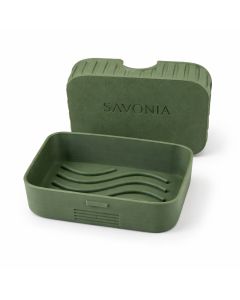 Sapuniera Savonia pentru Voiaj Realizata la Imprimanta 3D – Escapada, Verde Mat, 11.5 × 8 × 4 cm