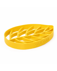 Sapuniera Savonia Realizata la Imprimanta 3D - Frunza Galben, 13 x 9 cm