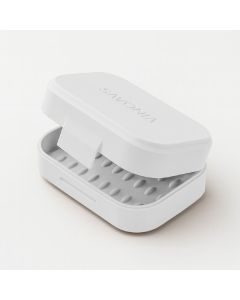 Sapuniera Savonia Realizata la Imprimanta 3D - Voiaj Alb, 10 x 8 x 4 cm
