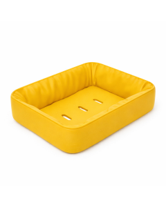 Sapuniera Savonia Realizata la Imprimanta 3D – Satina, Galben, 13 × 11 × 3 cm