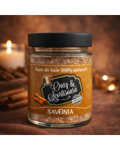 Sare de Baie Savonia cu Ovaz si Scortisoara, 350 gr.