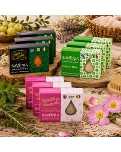  9 Șampoane Solide Naturale Savonia - Setul 3 Puteri din Natură (3 din fiecare)