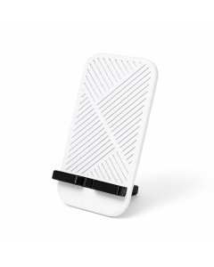 Suport de Telefon Savonia – Model Geometric, imprimat 3D, Alb, 15 × 8 × 7 cm