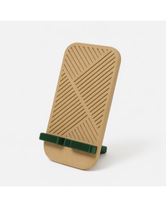 Suport de Telefon Savonia – Model Geometric, imprimat 3D, Bej, 15 × 8 × 7 cm