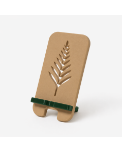 Suport de Telefon Savonia – Model Ramură, imprimat 3D, Bej, 15 × 8 × 7 cm