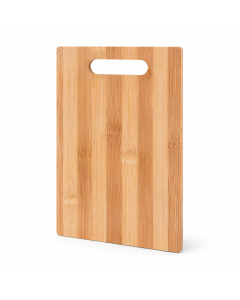 Tocator multifunctional din bambus natural, cu maner, 30 x 20 cm