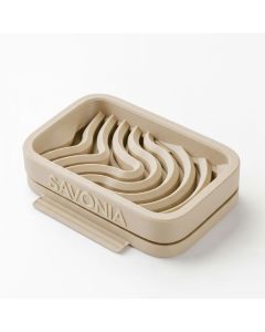 Sapuniera Savonia Realizata la Imprimanta 3D - Valuri, Bej, 12.5 x 9 x 3 cm