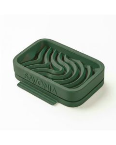 Sapuniera Savonia Realizata la Imprimanta 3D - Valuri, Verde, 12.5 x 9 x 3 cm