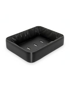Săpunieră Savonia Realizată la Imprimanta 3D – Satina, Negru, 13 × 11 × 3 cm