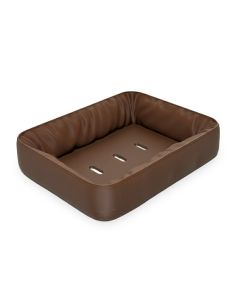 Săpunieră Savonia Realizată la Imprimanta 3D – Satina, Maro, 13 × 11 × 3 cm